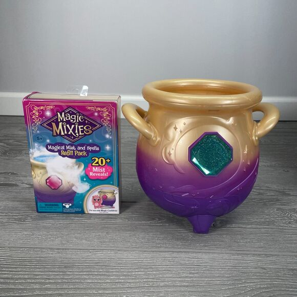 Magic Mixies Magical Misting Cauldron AND New Spells Refill Pack w/ 20+ Reveals - Picture 2 of 10